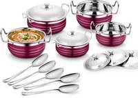 Classic Essential Cookware Set (Stainless Steel , 10 - Piece)
