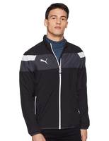 Puma Men's Track Jacket (654661031_Black-White_XXL)
