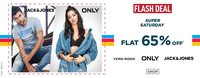 Ajio Super Saturday - Minimum 65% OFF on Jack & Jones, ONLY, Vero Moda Starting At  Rs.210