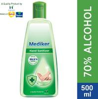 Mediker Instantly Kills 99.9% Germs Without Water Hand Sanitizer Bottle  (500 ml)