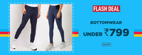 Ajio Flash Deal - Bottomwear Under Rs.799 Starting @ Rs.125
