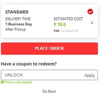 Delhivery Pick and Drop Service @ 20%  Discount