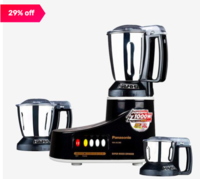 Panasonic MX-AC380 550W 3 Jars Mixer Grinder (Black)