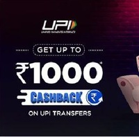 Mobikwik Happy Hours 4-6 PM :- Get up to Rs.1000 Cashback on UPI transfers