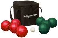 AmazonBasics Bocce Ball Set with Soft Carry Case

