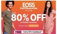 Paytmmall End Of Season Sale 18 -22 jun Upto 80%Off + Extra 10% Cashback With Axis Bank