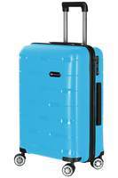 [Prime] Nasher Miles Santorini Hard-Sided Polypropylene Check-in Luggage Aqua Blue 28 inch |75cm Trolley Bag