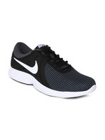 Nike Men Black & White REVOLUTION 4 Running Shoe