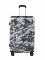 Swiss Military EVO2 Grey Polycarbonate 76.5 cms Camouflage Hardsided Check-in Luggage (HTL68)