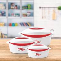 Cello Sapphire Pack of 3 Thermoware Casserole Set @589/-