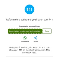 Airtel thanks app Get 41 in airtel payment bank wallet