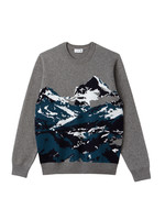 50% Off On Lacoste Men Grey Self Design Pullover