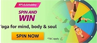 Amazon Spin & Win - Pick A Hobby - Yoga For Mind,Body & Soul