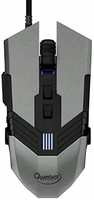 Quantum Snype 1.0 3200 DPI Wired USB Gaming Mouse with 7 Programmable Keys, Adjustable Weights & Nylon Braided Cable (Grey)

