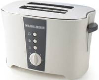Black & Decker ET122 800 W Pop Up Toaster (White)