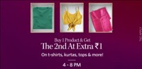 Buy 1 Product And Get 2nd Product for 1 [ Till 8 PM ]