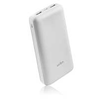 URBN 20000mAh Li-Polymer Compact Type-C Power Bank with 2.1Amp 5V Fast Charge, Type C & Micro Input (White) at lowest with 1 year replacement warranty