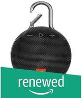 (Renewed) JBL Clip 3 Ultra-Portable Wireless Bluetooth Speaker with Mic (Pink)
