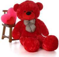 Didi A Best Option For Gift - Birthday Gift - Diwali Gift - Teddy Bear - 3 Feet Red - Medium Size Teddy Bear For Girls And Boys  - 90 cm 