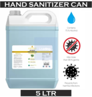 Hand Sanitizer Can (5 L) Friego 75% Alcohol Based (Kills 99.99% Germs & Flu Viruses) 