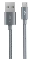 Quantum F3 1.5m Tough & Durable Nylon Braided 2.4 A 1 m Micro USB Cable