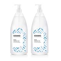 Amazon Brand - Solimo Hand Sanitizer Gel, 500 ml (Pack of 2)