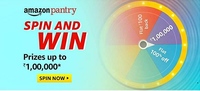 [Funzone] Amazon Pantry - Spin And Win Prizes Upto 1,00,000