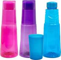 Flipkart SmartBuy Water Bottle with Glass Lightweight 3pc set 925 ml Bottle
