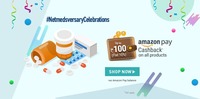 Get 10% Cashback upto 100₹ using Amazon Pay on Netmeds
