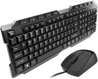 Quantum QHM7710 Multimedia Combo Wired USB Multi-Device Keyboard (Black)