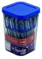 41% Off : Cello Faster Grip Ballpen - Pack of 200 (Blue - Pouch Packing) @703