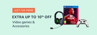 [Prime Members] Video games & Accesories At Upto Extra 10% Off For Amazon Prime Members