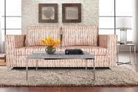 Adorn India Lancia 3 Seater Sofa Digitel Print (Beige)