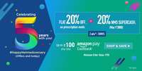 20% discount & 20% NMS Supercash + 10% amazon pay Cashback Or Use 100% Mobikwik Supercash Or 10% FreeCharge Cashback
