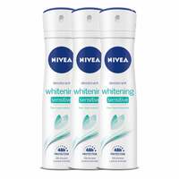 NIVEA Whitening Sensitive 48 Hours Gentle Care Deodorant, 150ml (Pack of 3)