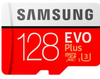 Samsung EVO Plus 128 GB MicroSDXC UHS Class 3 100 MB/s  Memory Card