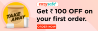 Flat Rs.100 instant discount on your first delivery/takeaway order of Rs 500 and above + Rs. 50 flat off on paying via ICICI Bank Cards