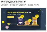 Flipkart Supermart upto 99% off from Rs.1 + Offers