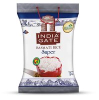 [Lowest] India Gate Basmati Rice Bag, Super, 5kg 