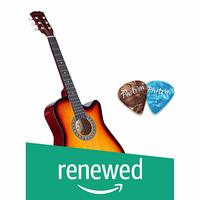 (Renewed) Photron Acoustic Guitar, 38 Inch Cutaway, PH38C/3TS with Picks Only