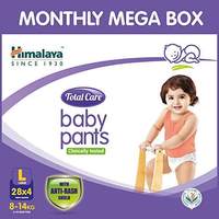 Himalaya Total Care Baby Pants Diapers Monthly Pack, Large (112 Count)


