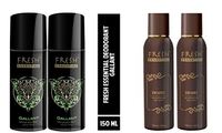 Fresh Essential Deodorant - Gallant, 150 ml (Pack of 2) Starting @ Rs. 169 