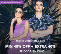 Koovs: Min 40% Off + Extra 40% Off On Men's And Women's Apparel