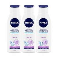 NIVEA Whitening Cool Sensation Body Lotion, 200ml (Pack of 3)