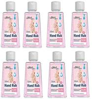 Mirah Belle - Rose Hand Sanitizer - 50 ml (Pack of 8) - Cruelty Free - Best for Men, Women and Children - Sulfate and Paraben Free