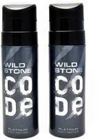 Wild Stone PLATINUM ( PACK OF 2) Perfume Body Spray  -  For Men