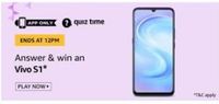 Amazon Quiz Answers for 8 July 2020 - Win Vivo S1
