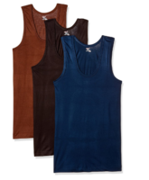 Rupa Jon Men's Cotton Vest (Pack of 3) (Colors May Vary)Size : S,M only