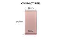 FOXPROX FX-10000-18 10000MAH LITHIUM POLYMER POWER BANK (ROSE GOLD)   on sale for INR 386   Only.