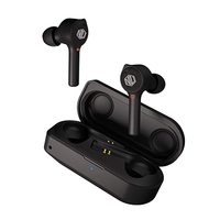 Nu Republic Zedd True Wireless Earbuds, BT V5.0, Up to 20hrs Play Time, Touch Control, Water Resistant, Voice Assistant with Mic-Black